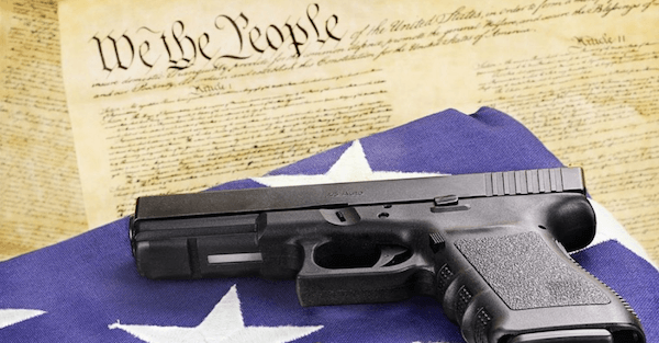 gun flag and constitution
