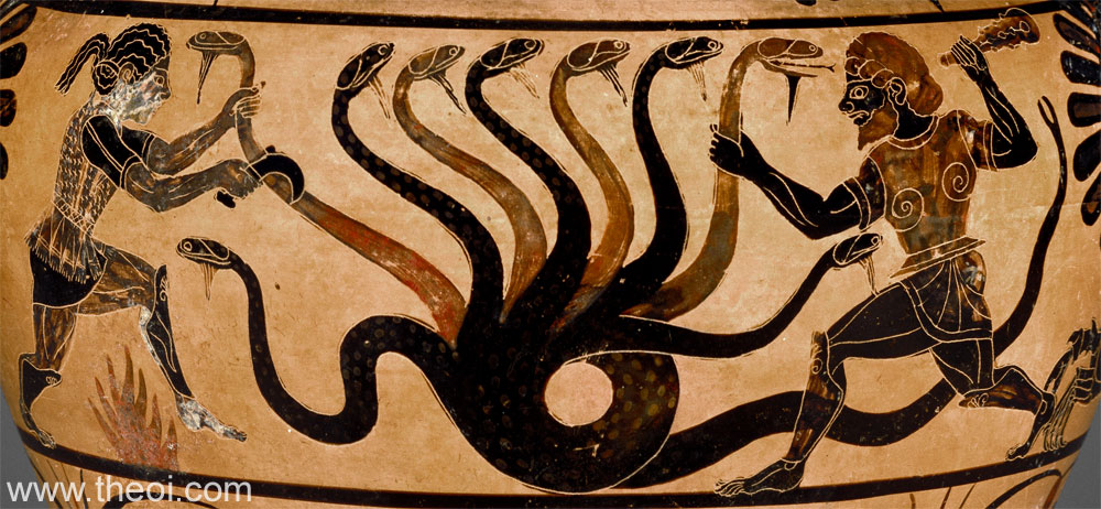 The Hydra serpent with many heads
